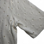 Venetia Linea Giovane Women's Short Sleeve Knit Top - White, Size 2 VTG - Come Sell Nearly Anything