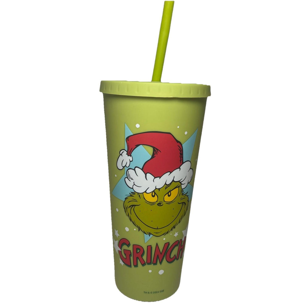 The Grinch Who Stole Christmas Tumbler 24 Oz Green Travel Cup 2024 Holiday