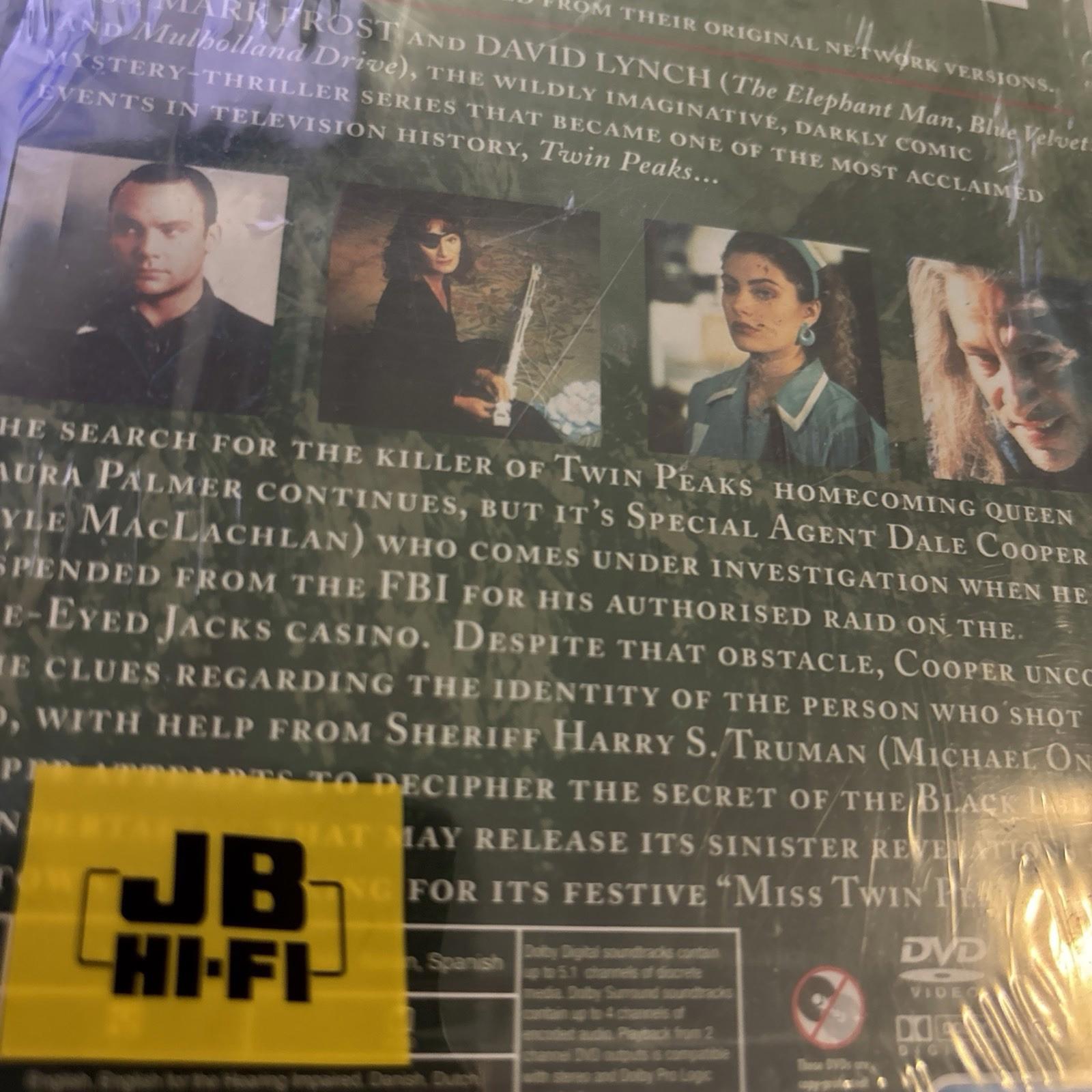 DVD Disc - TWIN PEAKS SECOND SEASON PART 2 OF 2 - Region 4 Pal - NEW & SEALED - Come Sell Nearly Anything