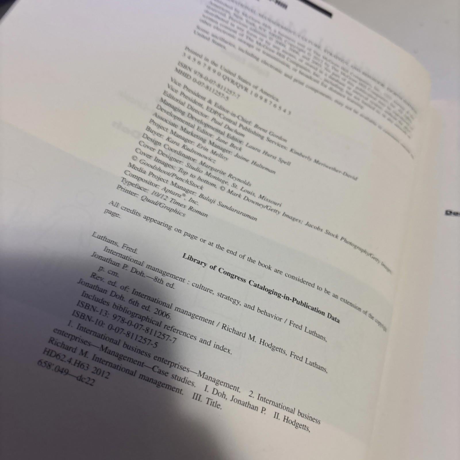 International Management : Culture, Strategy, and Behavior Hardcover - Come Sell Nearly Anything