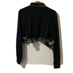 Johnston & Bell Size 10 Women's Black Decorative Cardigan Sweater - Come Sell Nearly Anything