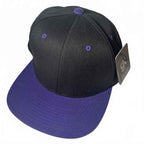 Global Kulture Black Purple Ball Cap Hat Snapback Baseball BNWT