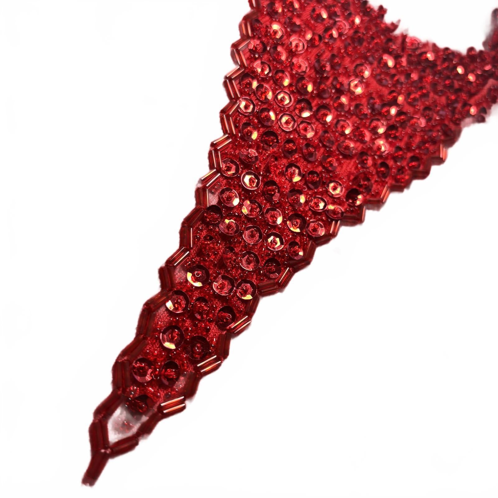 Yagmour Women's Red Embellished Sweater - Come Sell Nearly Anything