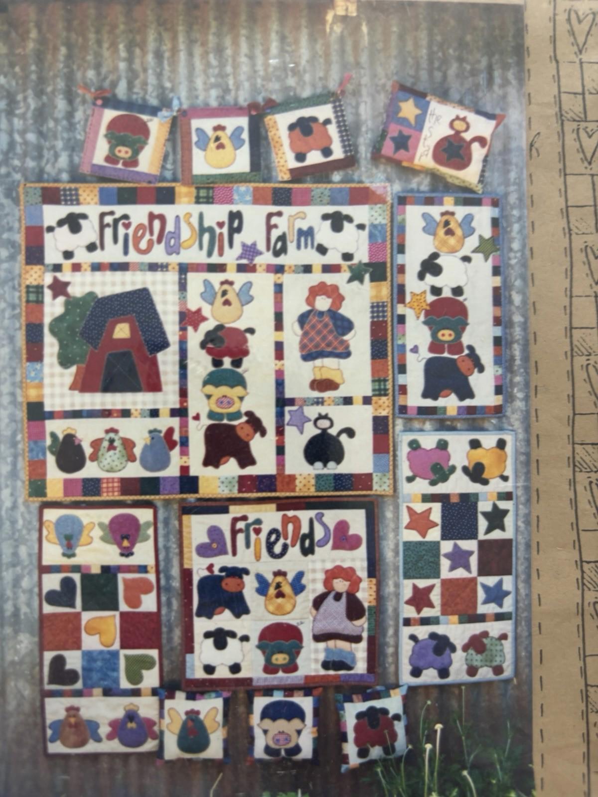 The Chook Shed - Friendship Farmer - Patchwork Wall Hanger Sew  Vintage Craft - Come Sell Nearly Anything