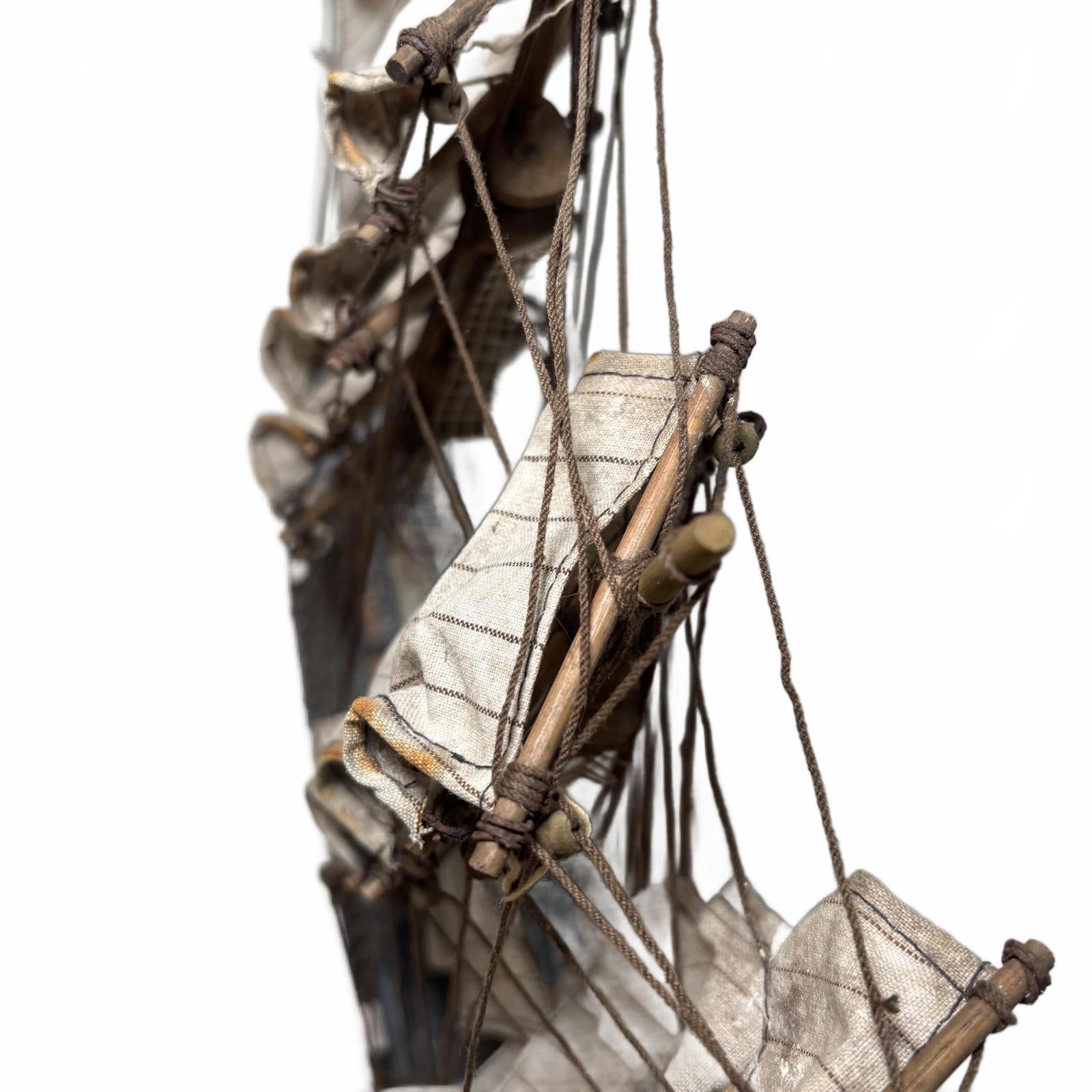 Wood and Canvas Model Ship 50cm