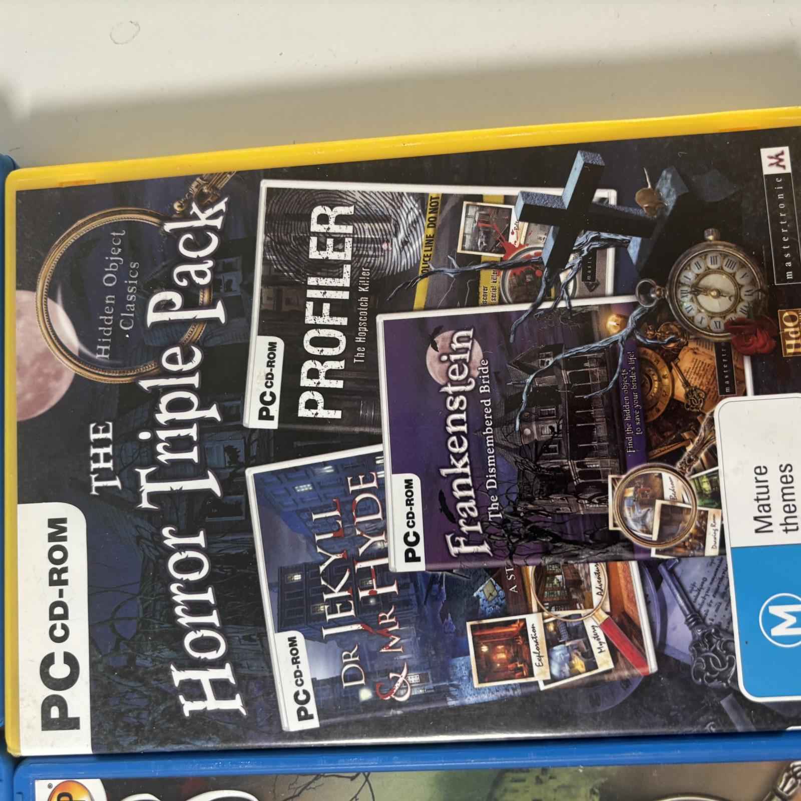 PC CD-ROM Mystery and Horror Game Collection