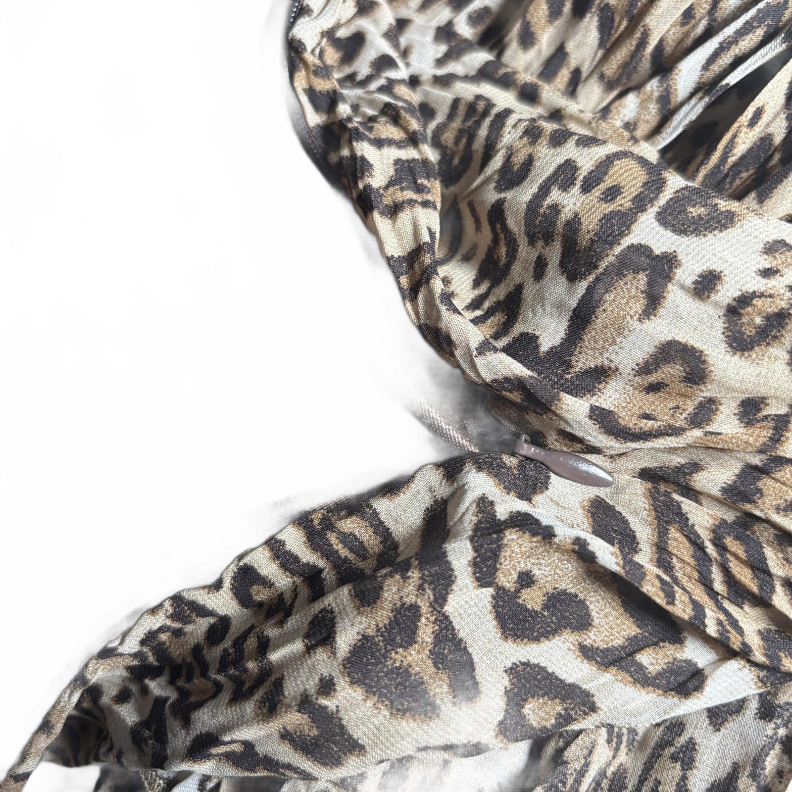 Colour Code Women's Leopard Print Skirt Size 16 Summer Boho