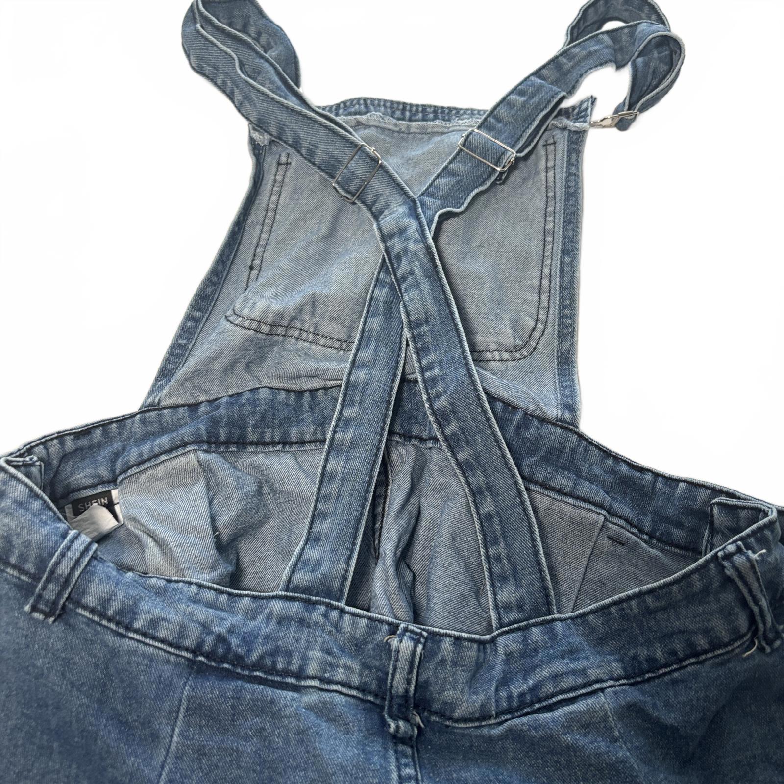 SHEIN Women's Denim Overalls Dress OXL Vintage Y2K Style