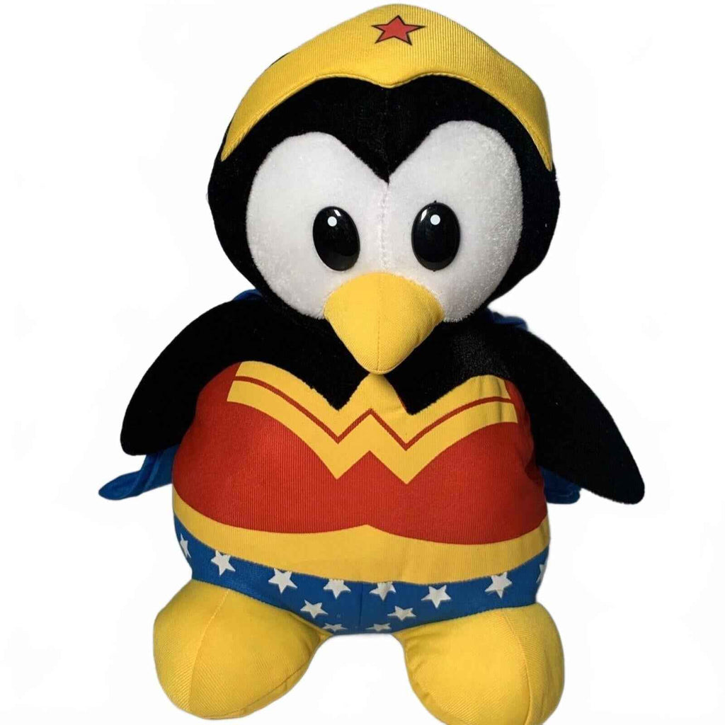 Penguin As Wonder Woman Large Plush Toy Movie World Gold Coast DC Comics 30cm.
