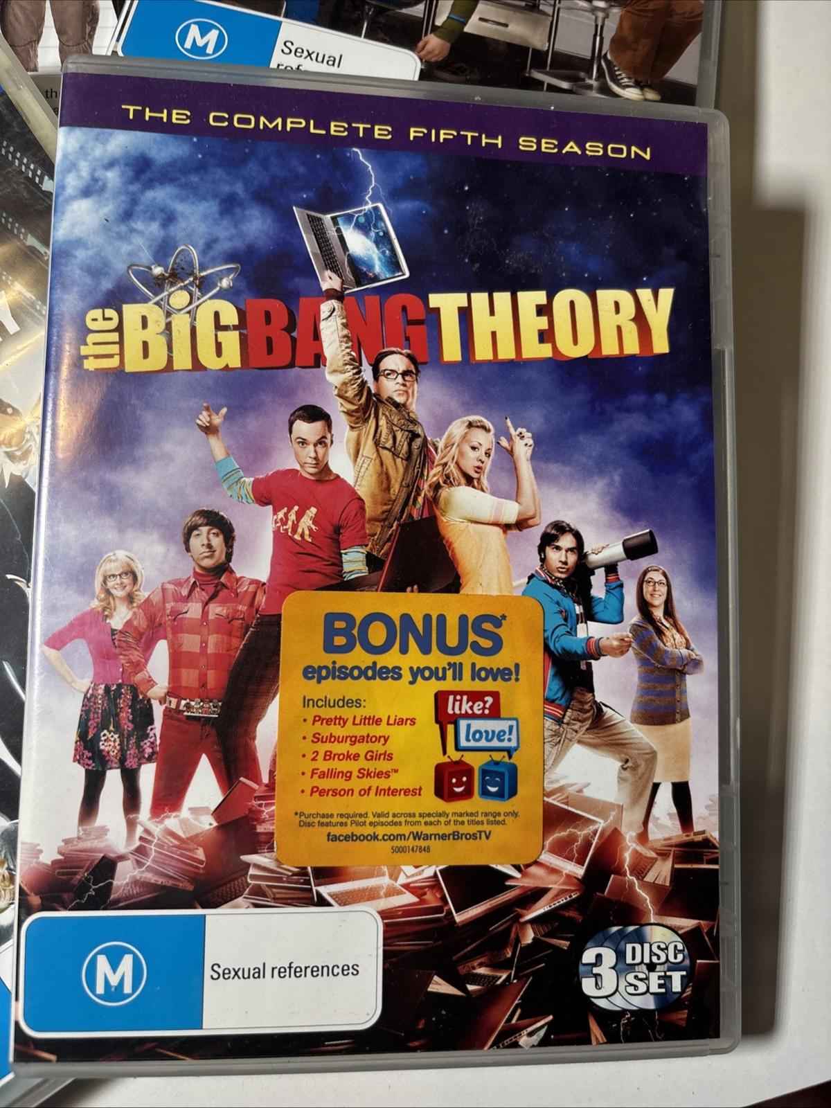 The Big Bang Theory Seasons 1-5 DVD Free Postage