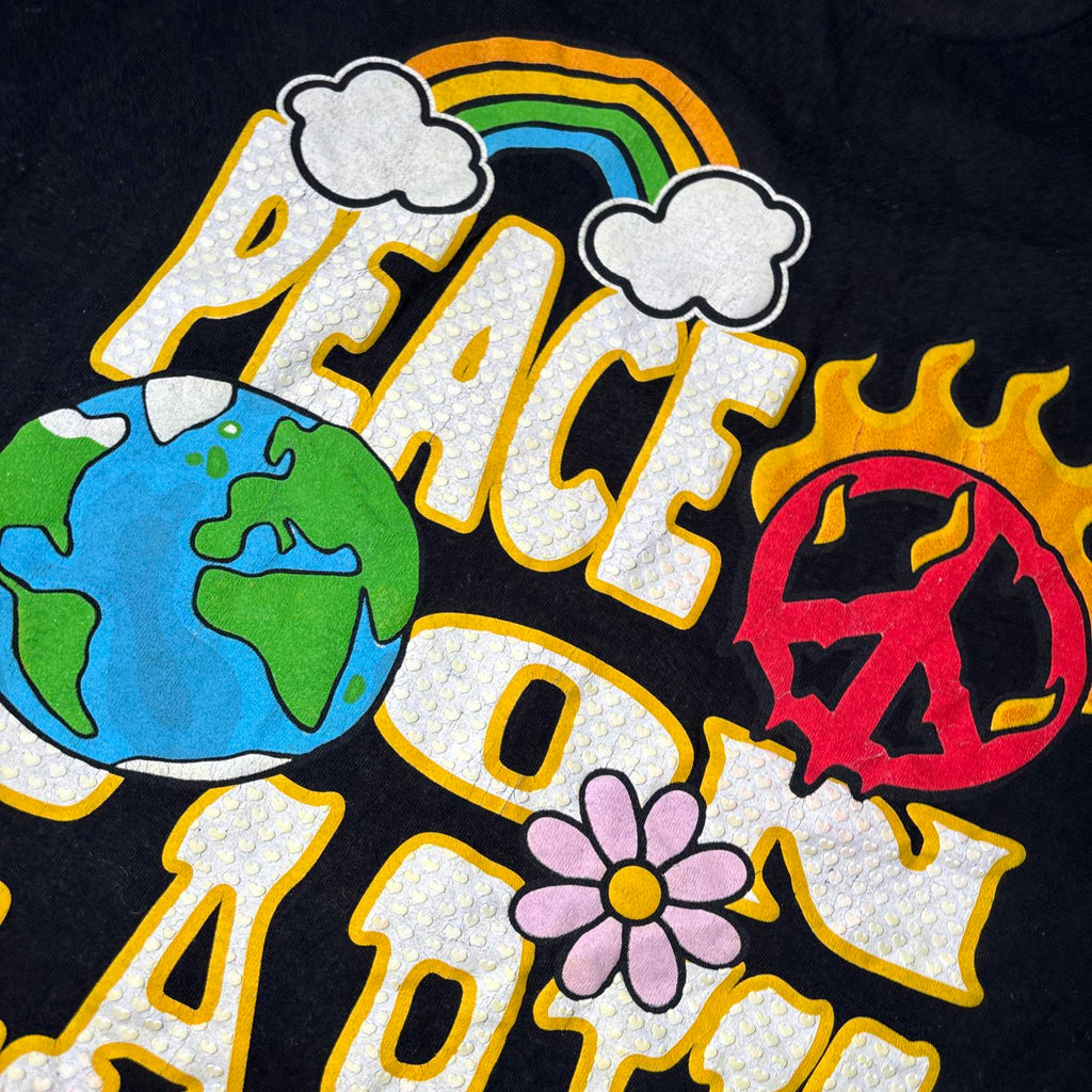 Goat Crew 2XL Peace on Earth Graphic T-Shirt Vintage Style - Come Sell Nearly Anything