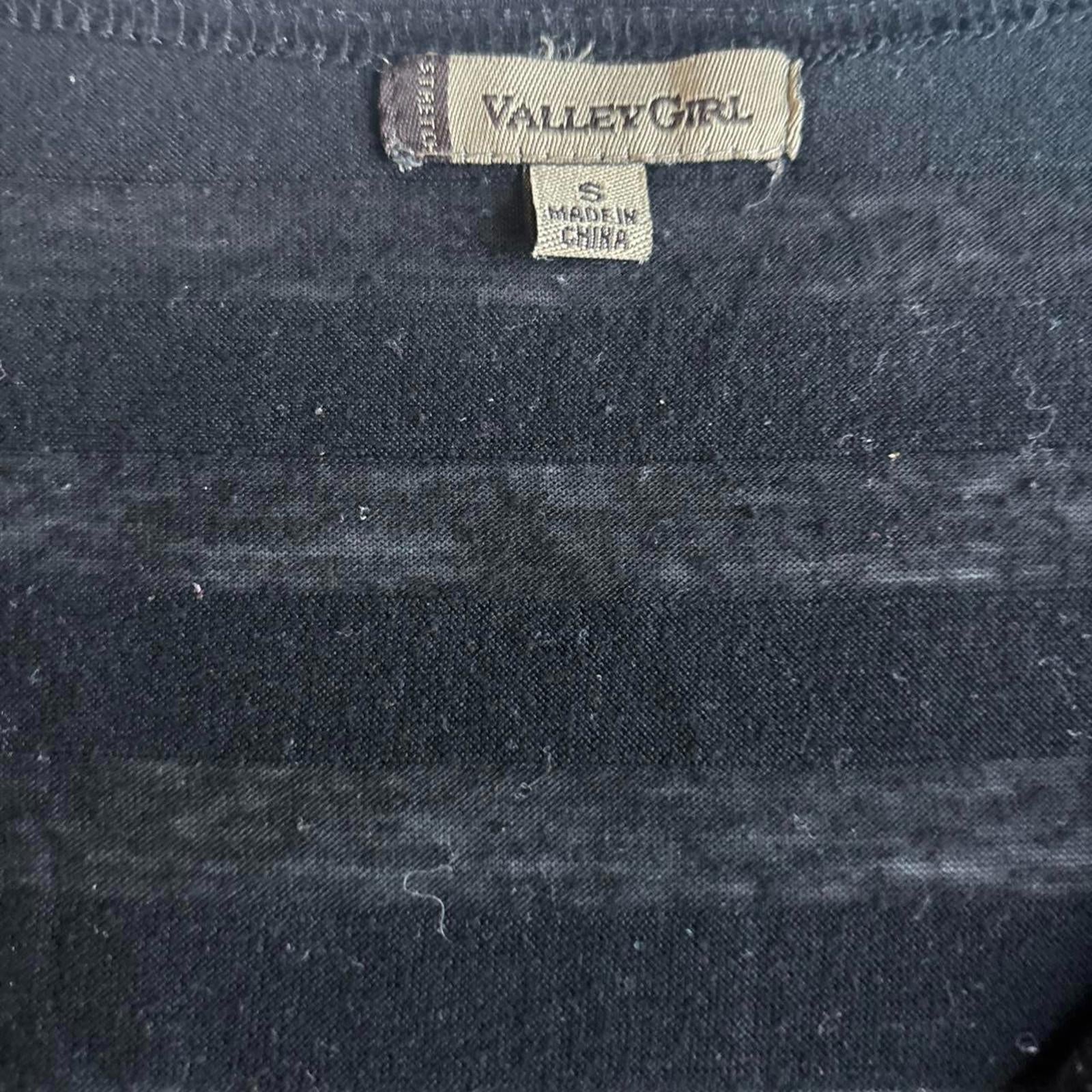 Black vintage Valley Girl small dress with a subtle stretch - Come Sell Nearly Anything