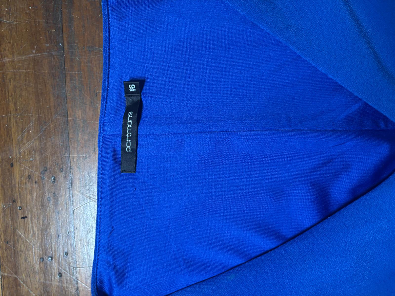 Portmans Blue Sleeveless Zip-Front Dress Size 16 - Come Sell Nearly Anything