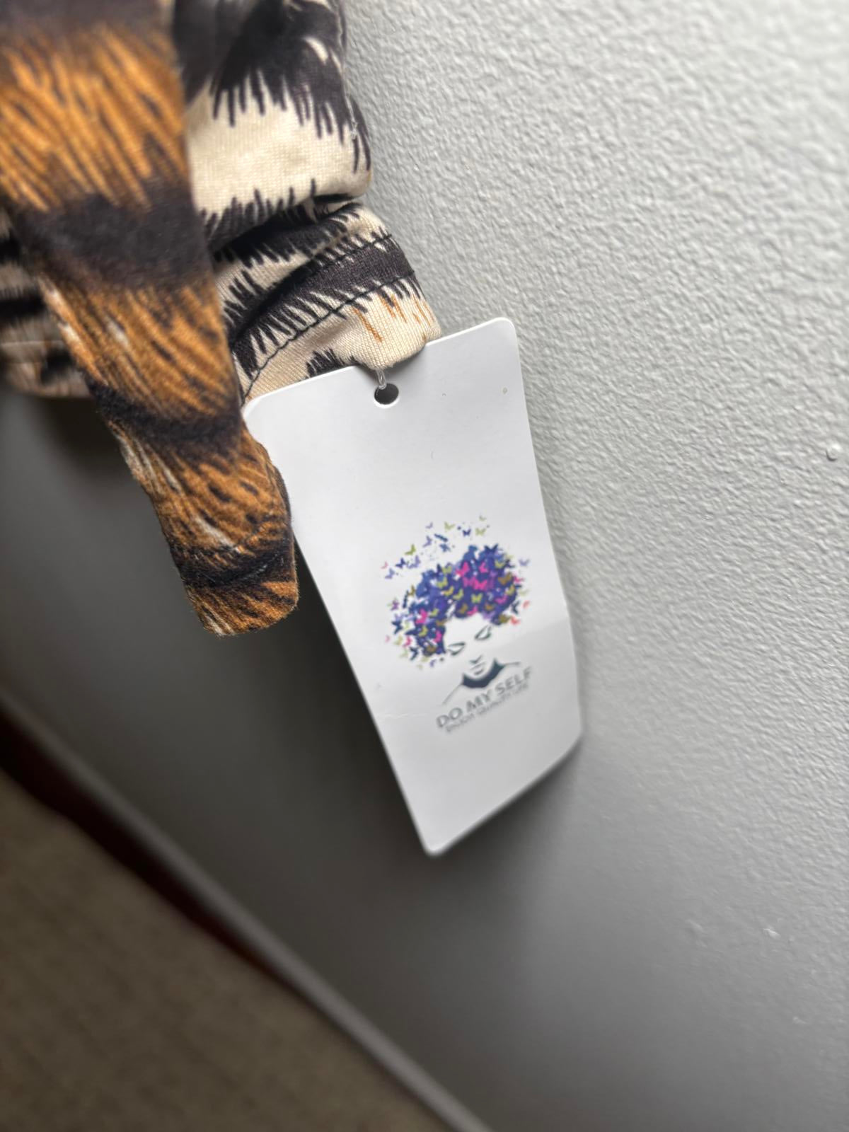 Women's Long Sleeve Tiger Print Dress Size L BNWT - Come Sell Nearly Anything