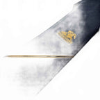 Rodney Navy Blue Club & Souvenir Tie with Gold Stripe and Emblem