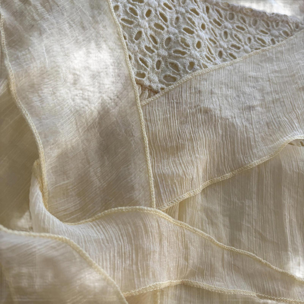 Mega Private Womenswear Yellow Embroidered Dress Size Medium - Come Sell Nearly Anything