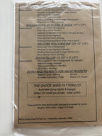 The Chook Shed - Country Welcome Patchwork Wall Hanger Sew Pattern Vintage Craft - Come Sell Nearly Anything