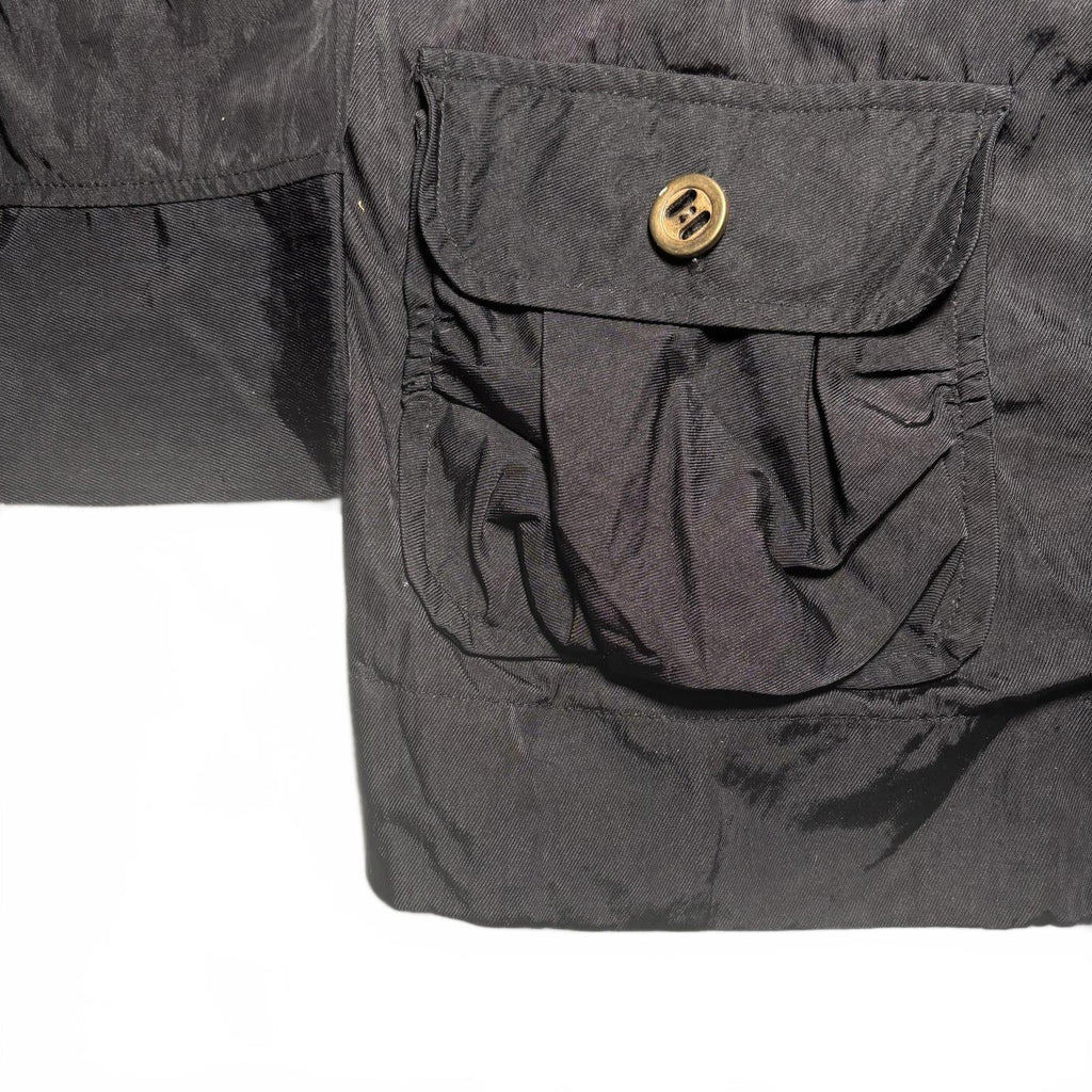 Leonard St. Women's Black Nylon Jacket Size 12 Medium Lightweight Outerwear - Come Sell Nearly Anything