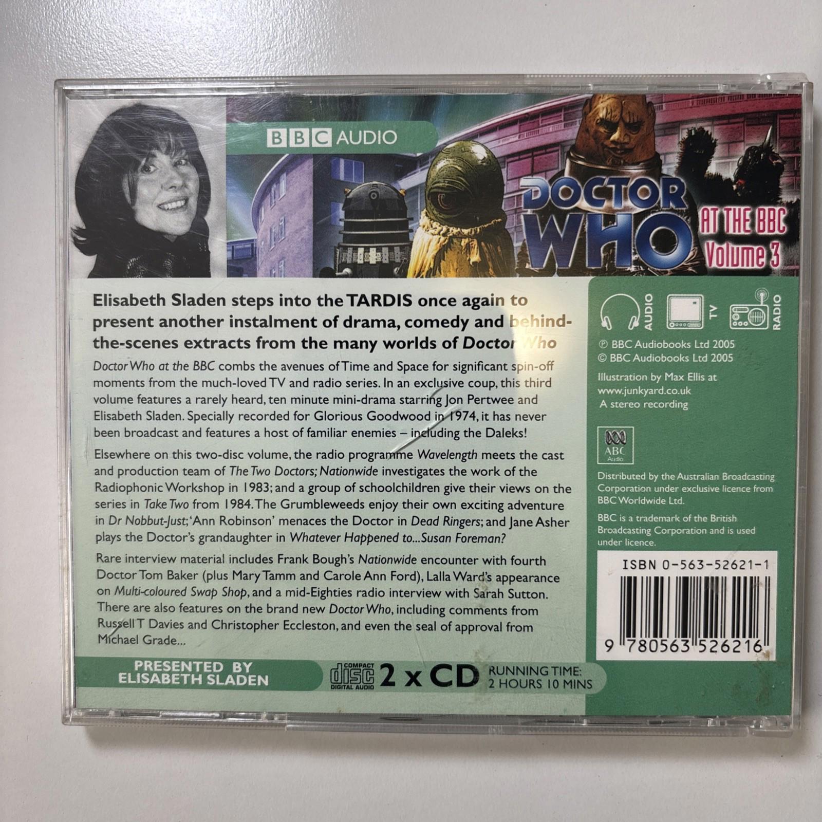Elisabeth Sladen Doctor Who At The BBC Volume 3 Radioplay - Come Sell Nearly Anything
