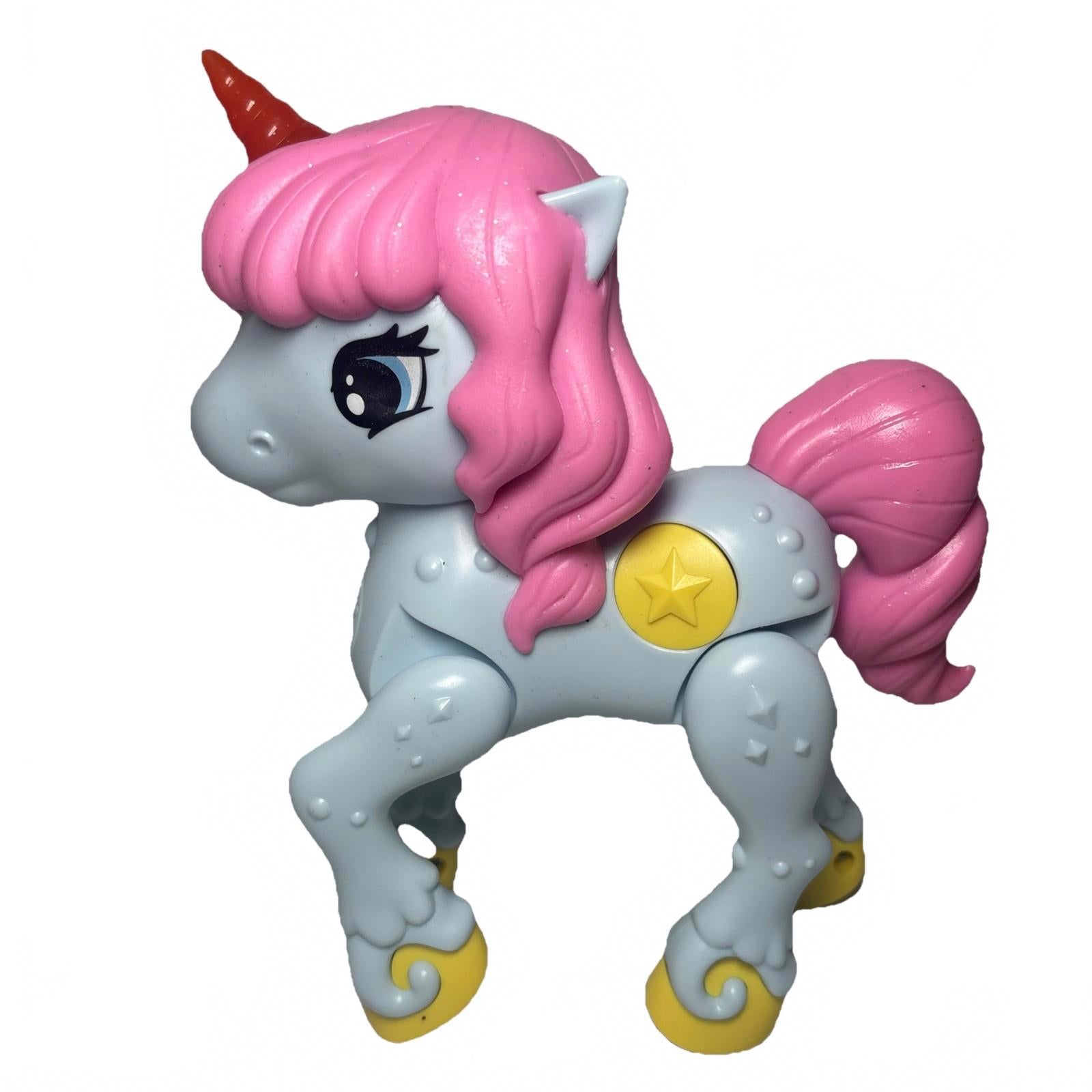 Little Unicorn Toy I Make Unicorn Sounds Dragon-I Toy VG Cond. 18cm Tall