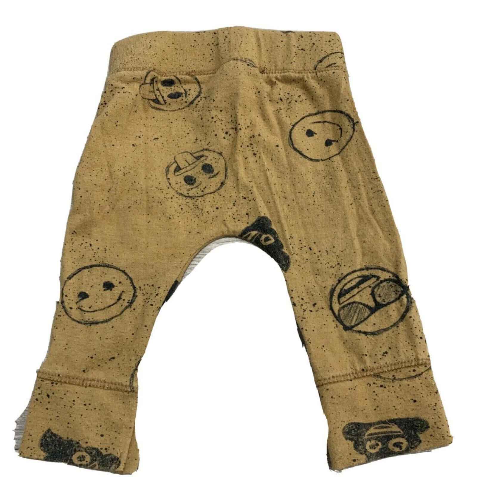 Emoji Baby Pants with Smiley Face Print