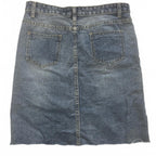 Distressed Denim Skirt Women's Size 2XL - Come Sell Nearly Anything