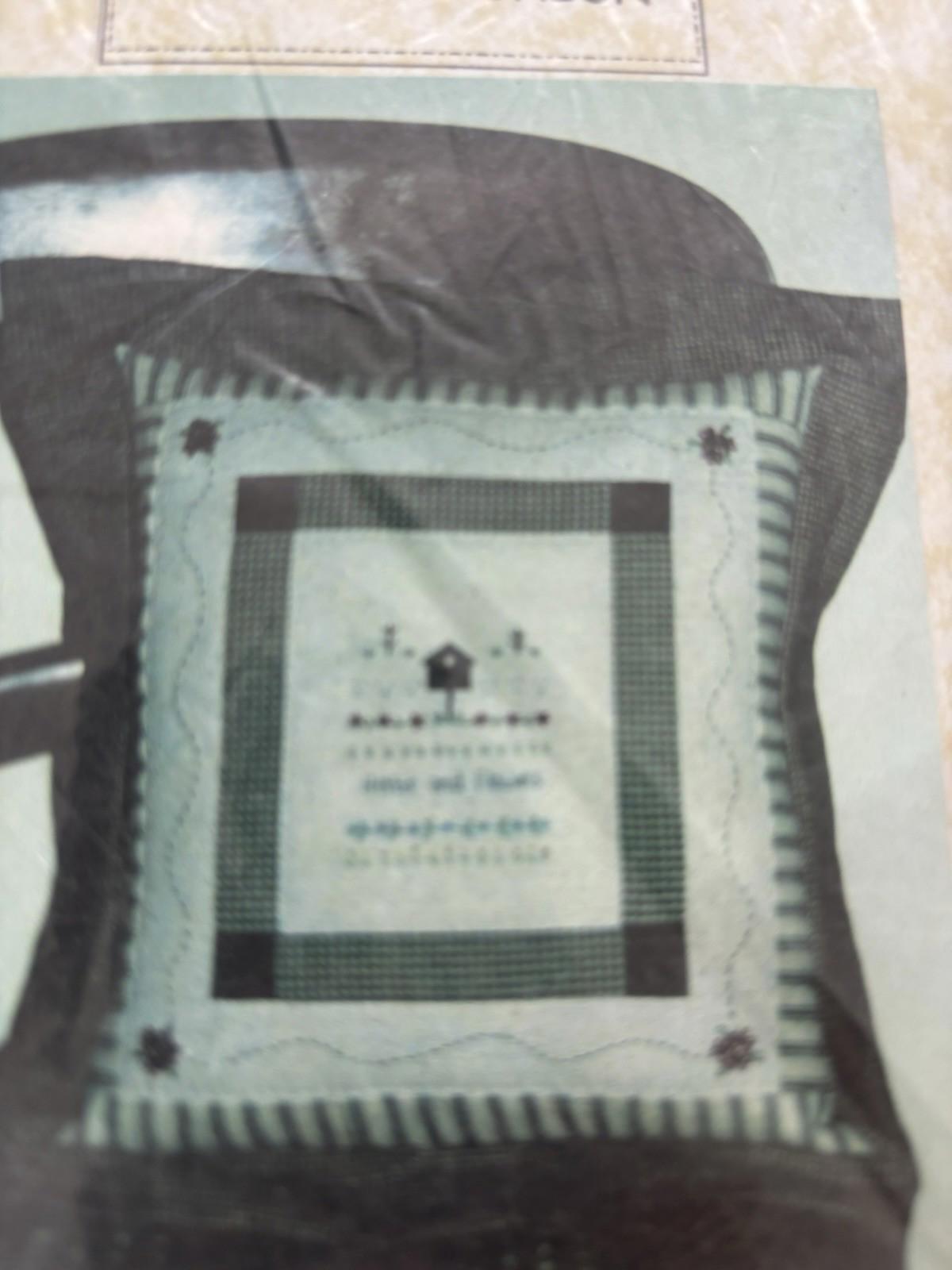 Little Green Cottage - Birdhouse Cushion Patchwork Cottagecore Sew Craft Pattern - Come Sell Nearly Anything