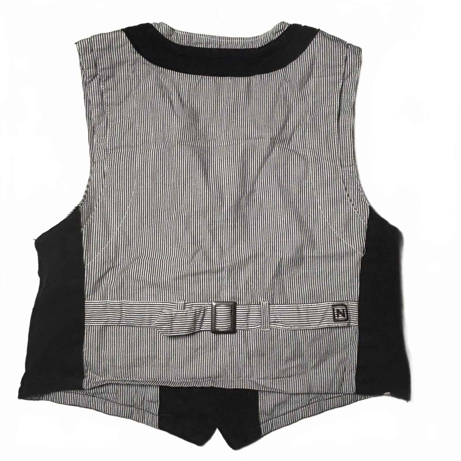 Industrie Kids Black Cotton Vest Size 4 (High Quality)