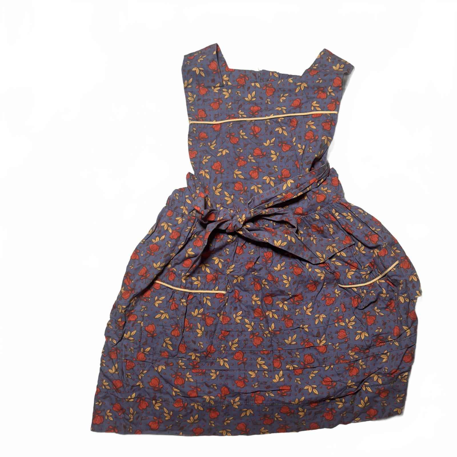 Lacey Lane Girls' Floral Button-Front Dress Size 4 Vintage Style