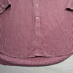 Van Heusen Classic Fit Men's Dress Shirt Size 42 Burgundy Check