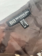 Bandolera Woman Medium Brown Patterned Midi Dress - Come Sell Nearly Anything