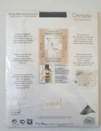 Bas nylon voile Lycra Black  mat PHILIPPE MATIGNON Taille Sheer Hold UPS L New