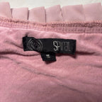 Spiral Small Pink Ruffle Trim Cardigan Sweater - Come Sell Nearly Anything