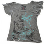Ram Page Medium Women's Grey Graphic T-Shirt - Come Sell Nearly Anything