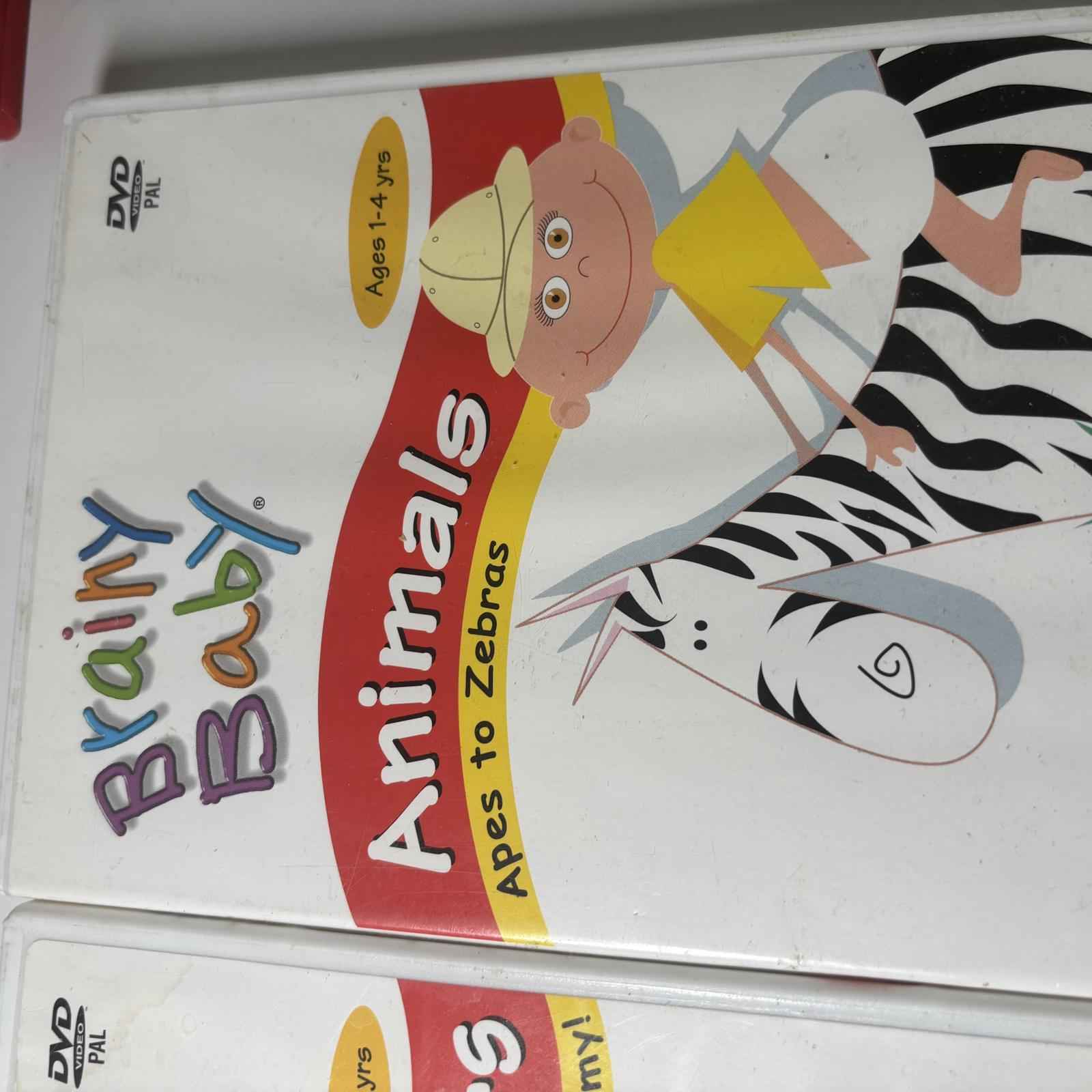Brainy Baby Educational DVDs - Animals & Shapes and Colours