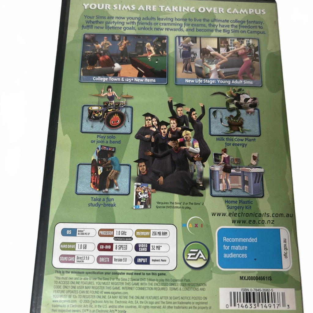 The Sims 2 Big Box Collection, Nightlife and Bon Voyage all complete (PC, 2004)