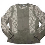 Noni B Medium Women's Snake Print Panel Jacket  #SnakePrint - Come Sell Nearly Anything