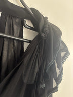 Ladies Top  Design Spicy sugar  Size 10  Colour Black No Sleeves Frill Neck - Come Sell Nearly Anything