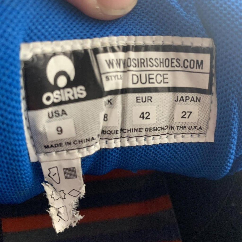 Osiris Duces Blue &amp; Orange Multi Mens Skate Trainers Shoes NWT Some Scuffs. - Come Sell Nearly Anything