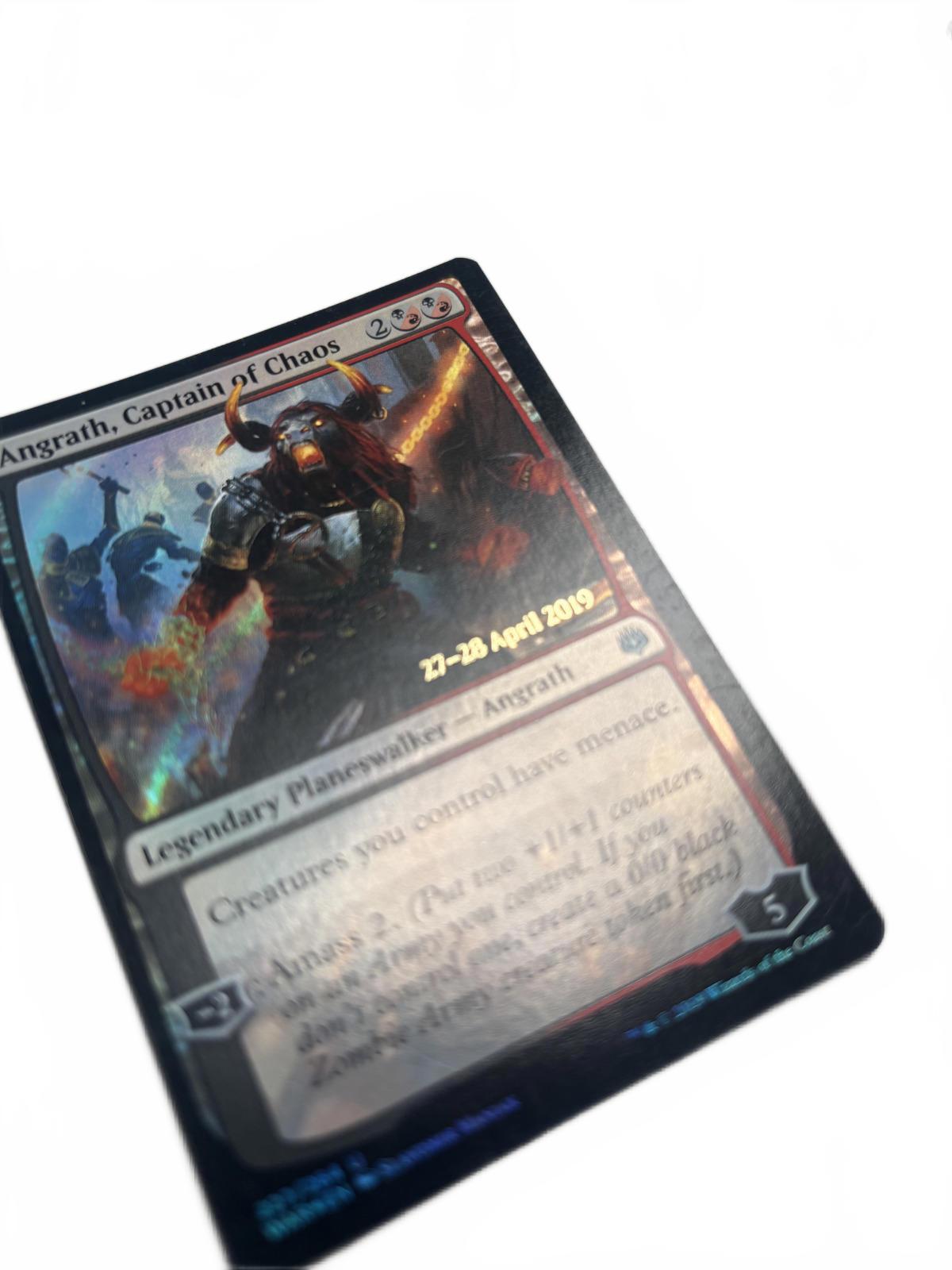 Angrath, Captain of Chaos Foil War of the Spark Near Mint Game Prerelease Promo