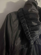 FOREVER NEW WOMEN  Dark Grey Rain Cropped Lined JACKET  SIZE 16