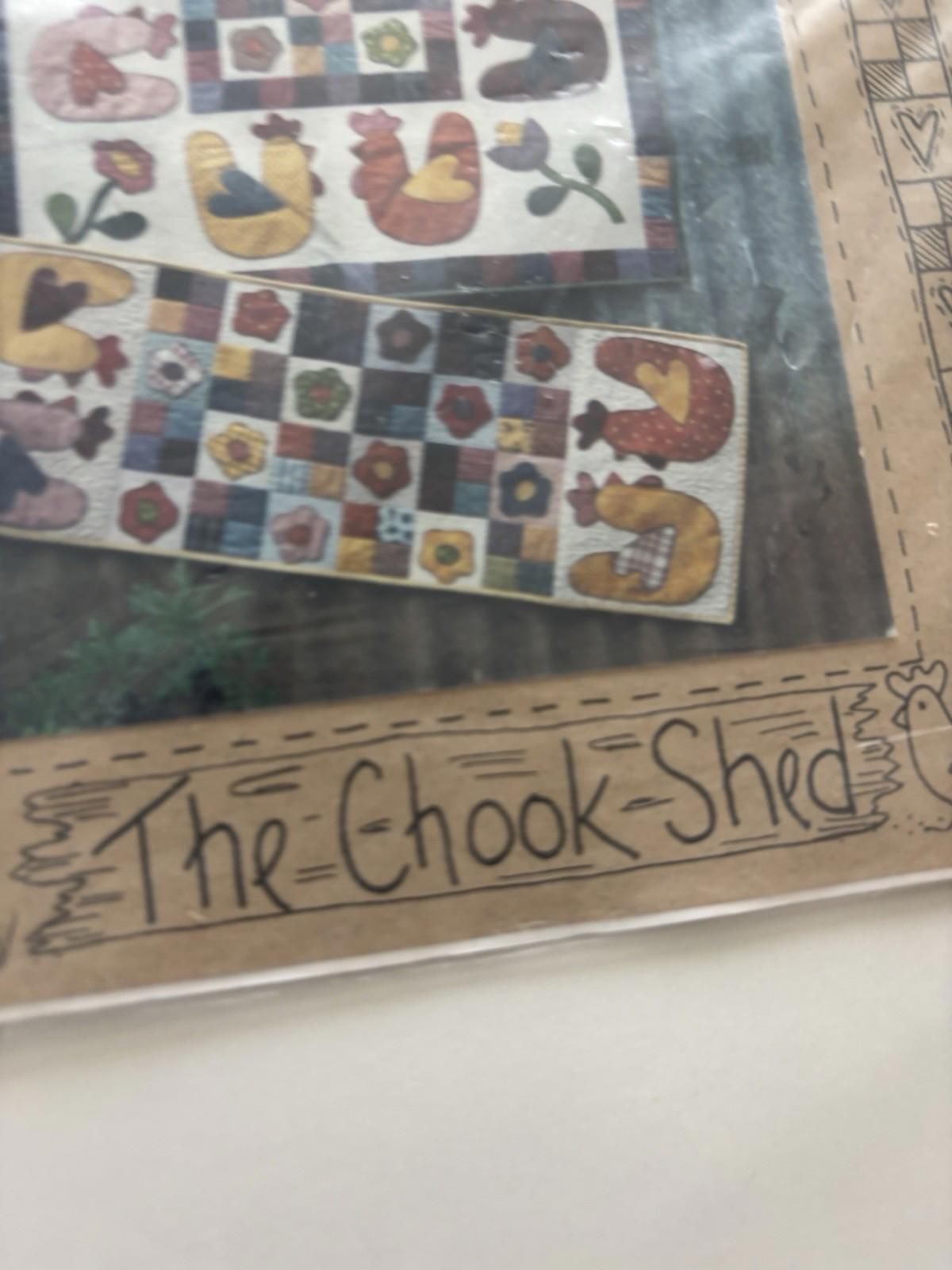 The Chook Shed - Chooks in Clover Patchwork Wall Hanger Sew Stitch Vintage Craft - Come Sell Nearly Anything