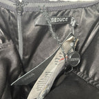 SCOOP FRONT Mirrored Gem Front Black Mini BNWT Seduce Size 10 COCKTAIL DESIGNER - Come Sell Nearly Anything