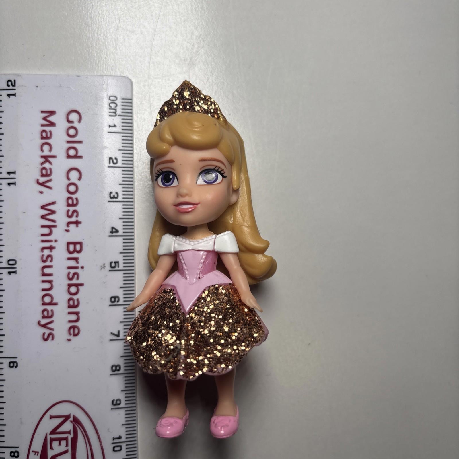 Disney Princess Mini Aurora 3.5" Posable Doll Sleeping Beauty with Glitter