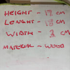 Generic Wooden Model Boat 17cm x 18cm x 3cm Nautical Decor #ModelBoat #WoodenSle