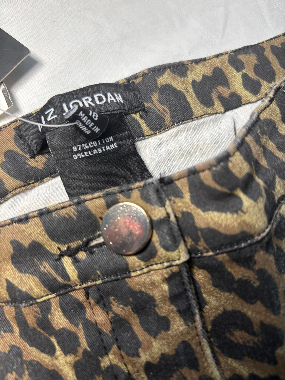 Liz Jordan / Noni B Women's Leopard Print Casual Pants - Come Sell Nearly Anything