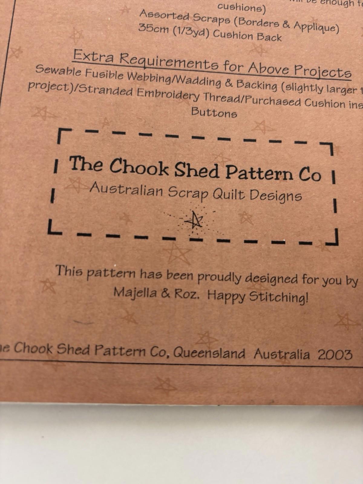 The Chook Shed - Country Accents Patchwork Wall Hanger Sew Stitch Vintage Craft - Come Sell Nearly Anything