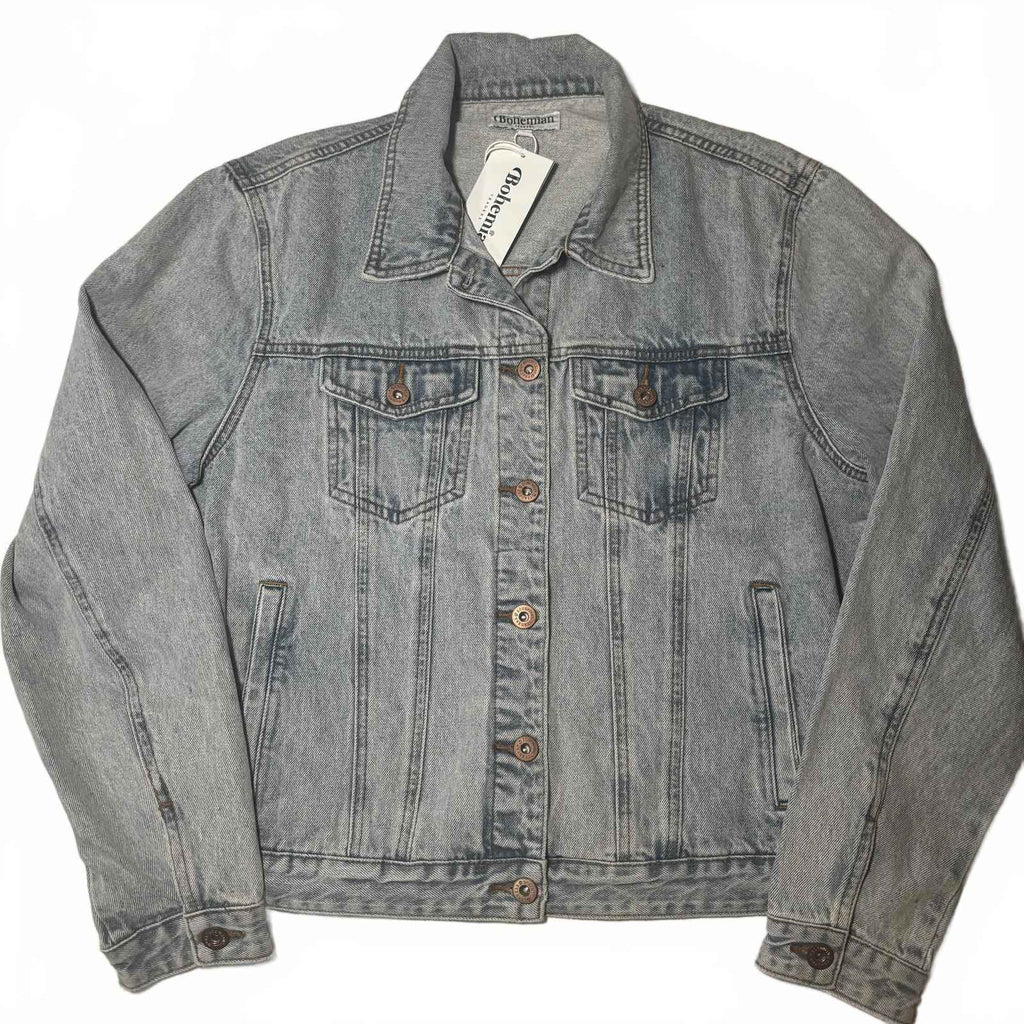 Bohemian Traders XXXL Denim Jacket Ice Blue Men's Outerwear #DenimJacket