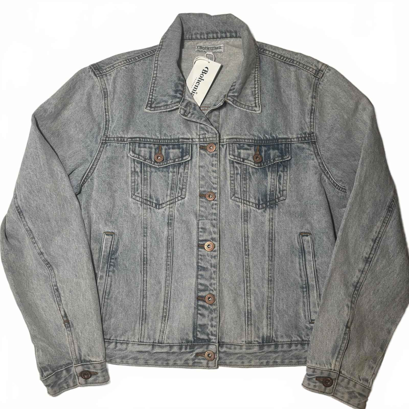 Bohemian Traders XXXL Denim Jacket Ice Blue Men's Outerwear #DenimJacket