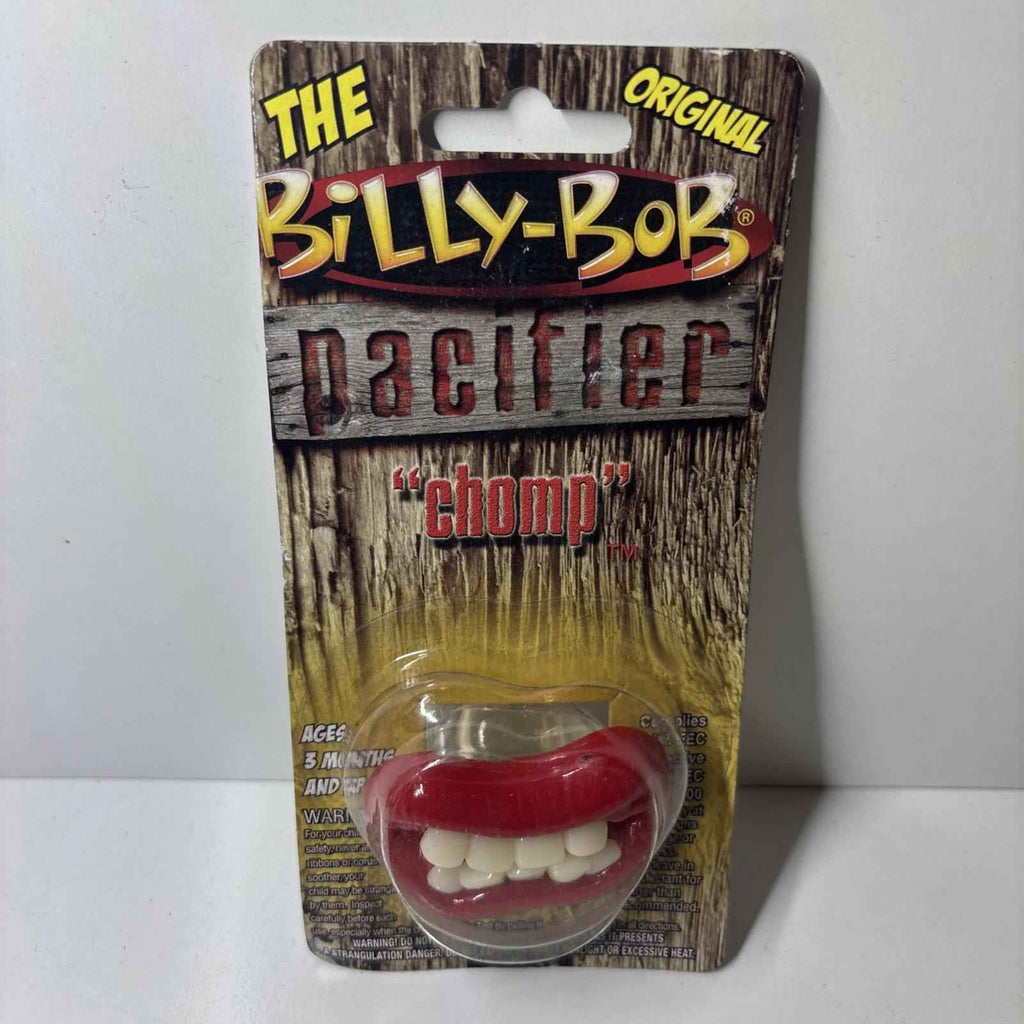 Billy Bobs Chomp Teeth Pacifier  Novelty Baby Pacifier Funny Baby Shower Gift